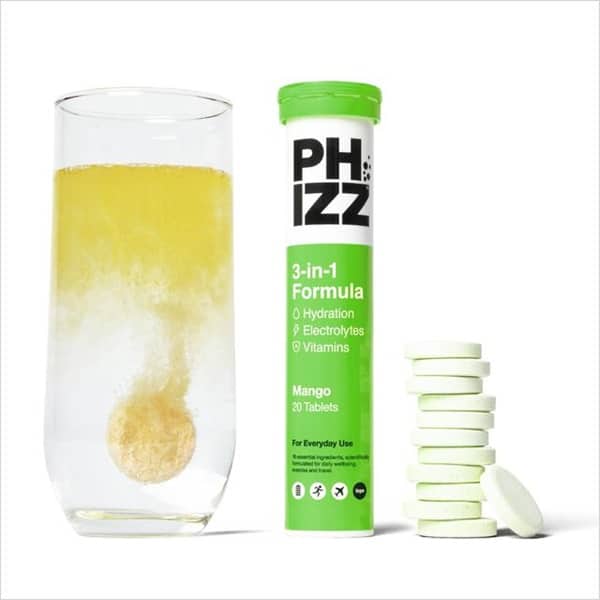 Phizz Mango 3-in-1 Hydration Electrolytes and Vitamins Tablets