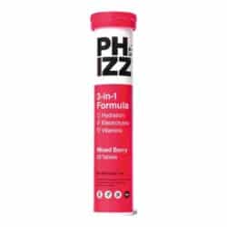 Phizz Mixed Berry Hydration Electrolytes and Vitamins Tablets