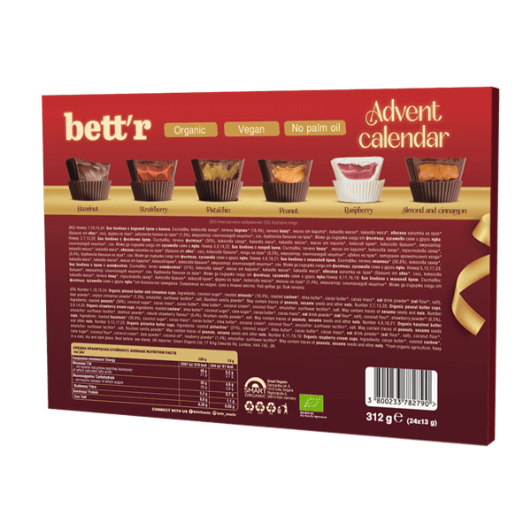 Bett'r Advent Calendar with Nut Butter Cups