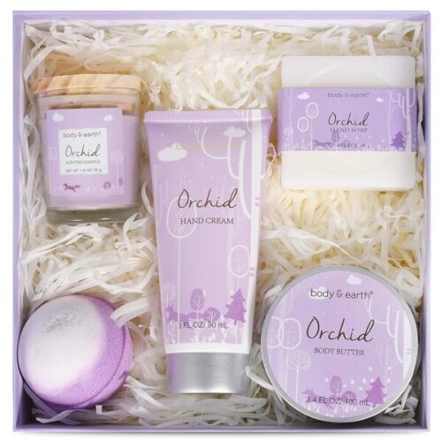 Body & Earth Orchid Bath Gift Set