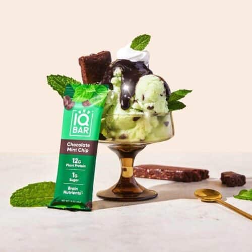 IQBAR Chocolate Mint Chip Keto Bar