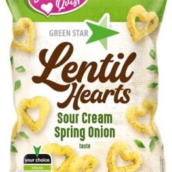 Green Star Lentil Hearts Sour Cream and Spring Onion